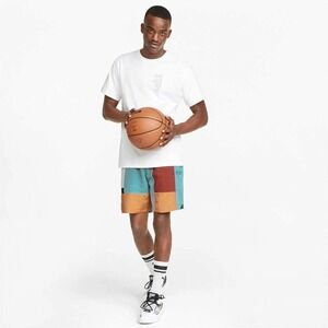 NWT‎ Puma Men's Gray Signature Color Block Sweat Shorts